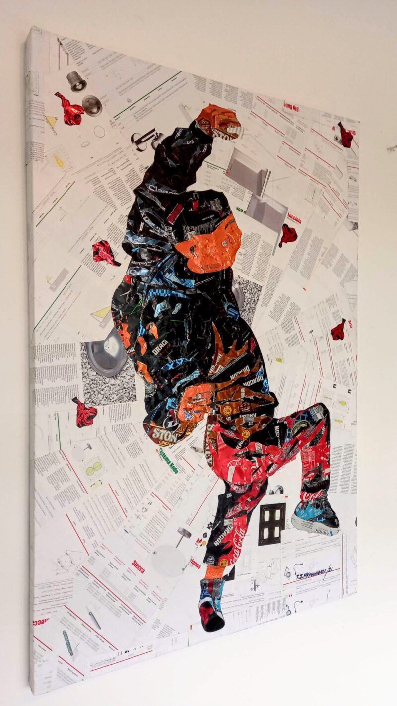 IM47 Mixed Medium on Canvas 120cm x 80cm 2020 - Image 3