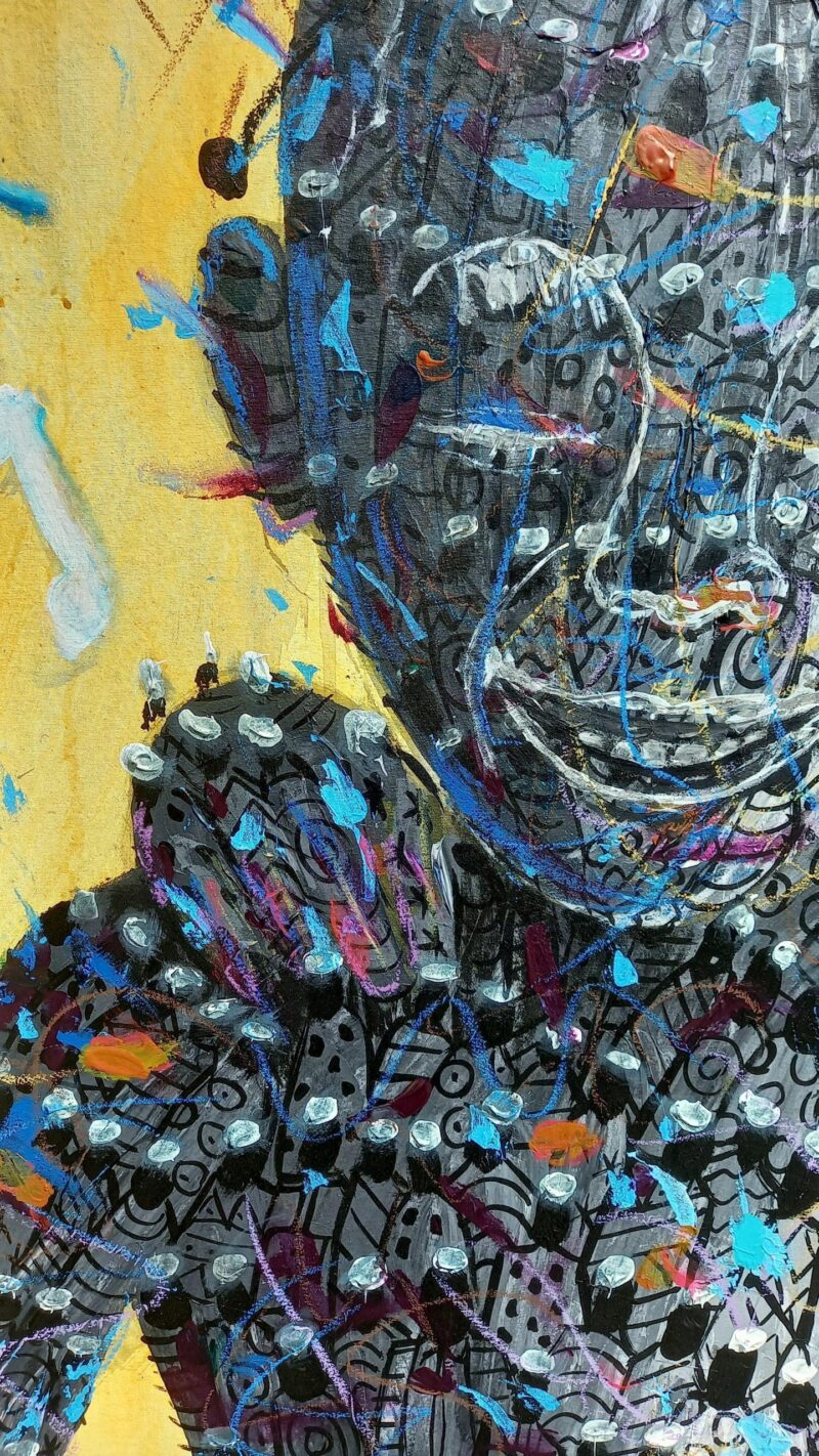 NISTY22113 Acrylic on Canvas 112cm x 112cm 2022 - Image 5