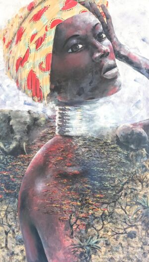 MM2273 Acrylic on Canvas 134cm x 77m 2022