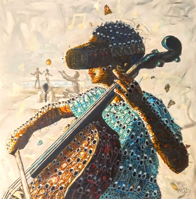 NISTY22101 Acrylic on Canvas 101cm x 101cm 2022