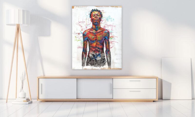 DN21118 Pastel on Paper 154cm x 134cm 2021 - Image 2