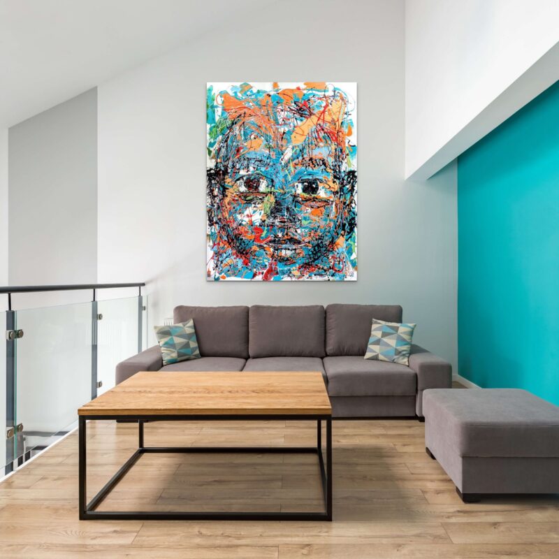 S2206 Mixed medium on canvas 160cm x 120cm 2022 - Image 2