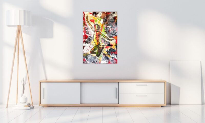 IM46 Mixed Medium on Canvas 120cm x 80cm 2020 - Image 2