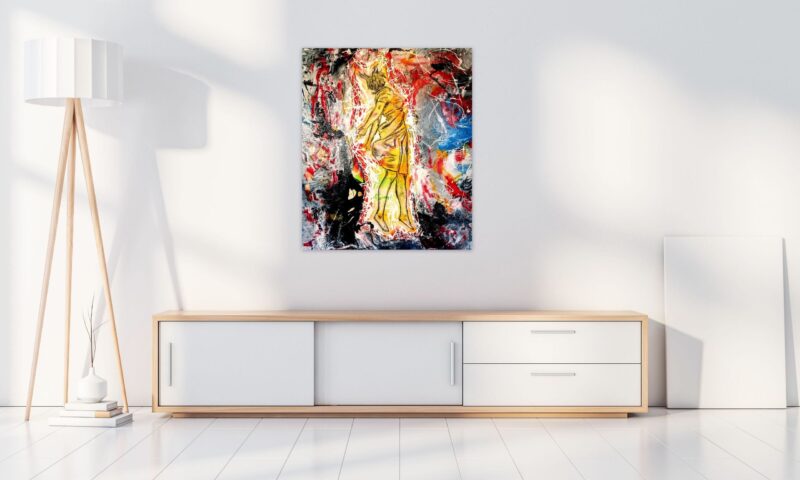 IM45 Mixed Medium on Canvas 120cm x 90cm 2020 - Image 2