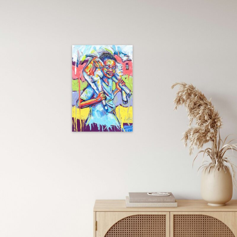 WISDOM2103 Acrylic on Canvas 59cm x 42cm 2020 - Image 2